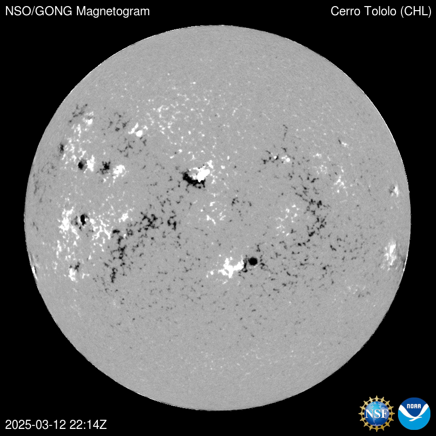 Latest Cerro Tololo magnetogram image